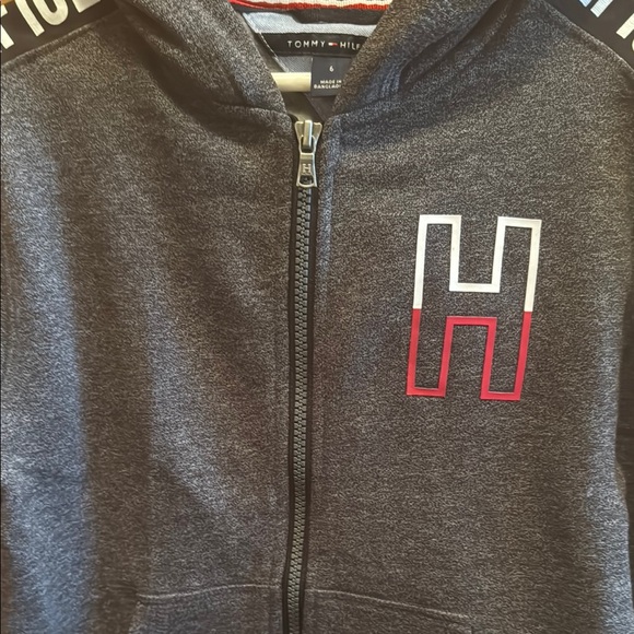 Tommy Hilfiger Gray Zip-Up Hoodie Jacket - Picture 4 of 4